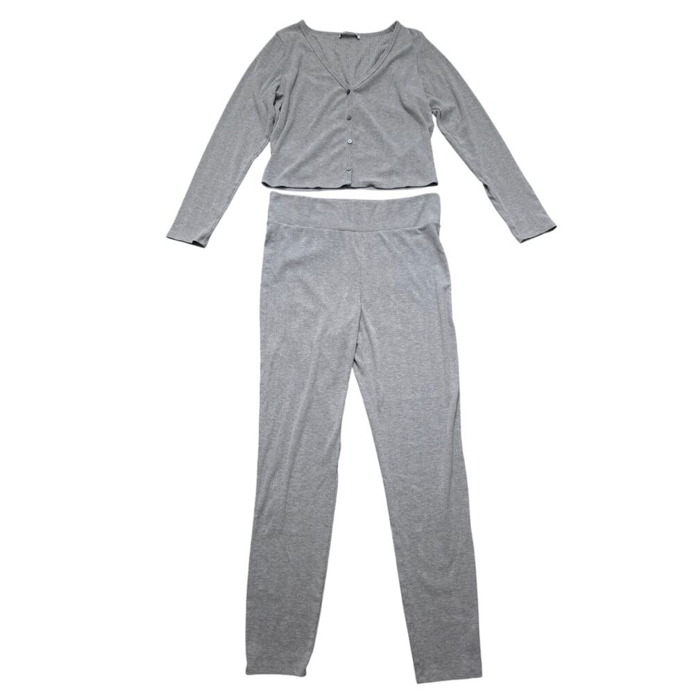 Abercrombie & Fitch Ribbed Grey Lounge Set Size XL